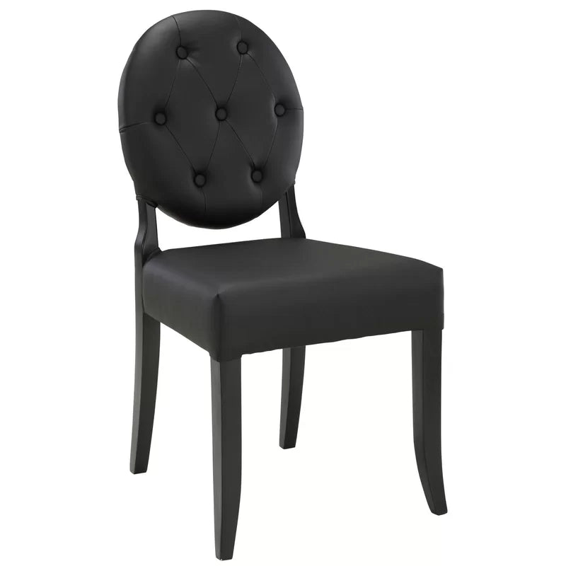 King Louis Black Sweetheart Chair