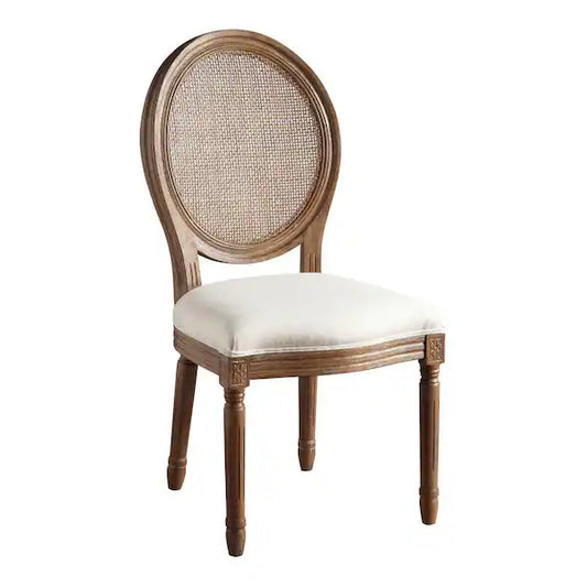 Stella Oval French Cane Sweetheart Chair