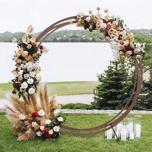 Round Rustic Wedding Arch