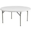 72" Round Resin Banquet Table