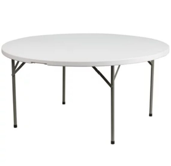 72" Round Resin Banquet Table