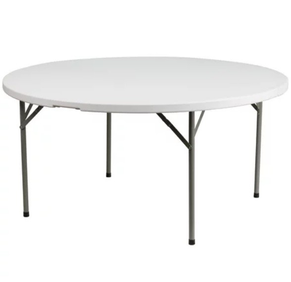 72" Round Resin Banquet Table