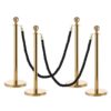 Gold Stanchion Set & Rope Rental (60" Rope)