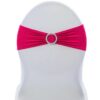 Spandex Chair Bow with Crystal Buckle