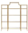 Gold Etagere/Bar Back Shelving Unit (3 Piece Set)