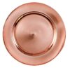 Metallic Rose Gold Plastic Charger Plates, 13 in.