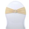 Spandex Chair Bow with Crystal Buckle