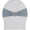 Spandex Chair Bow with Crystal Buckle