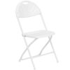 White Fan Back Chair