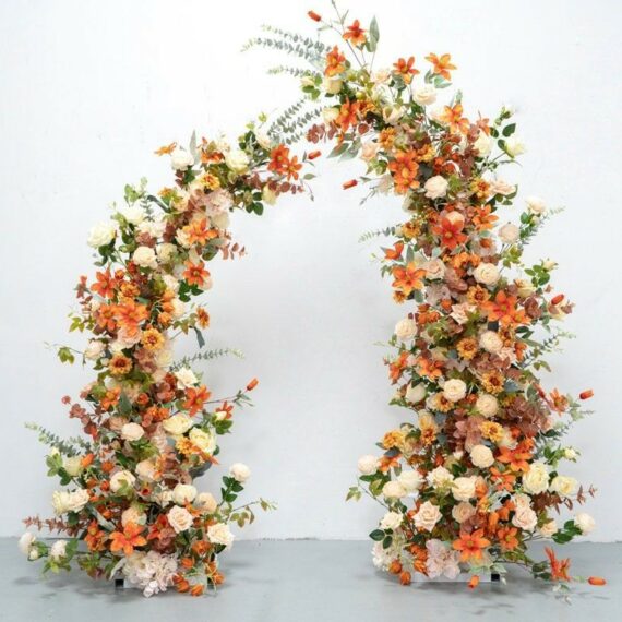 Aila Faux Flower 2 Piece Wedding Arch