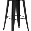 Austin Metal Bar Stool-Black