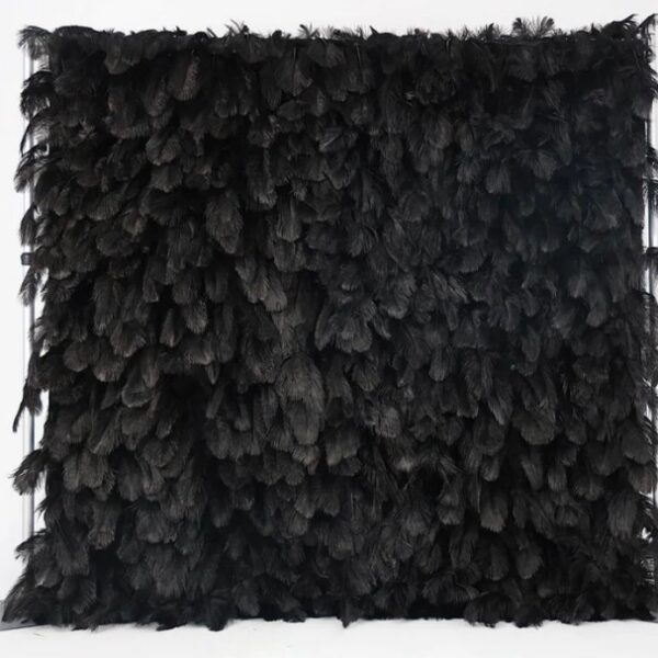 Gatsby Black Feather Wall Backdrop