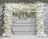 Aire 5D White & Wisteria Flower Wedding Arch
