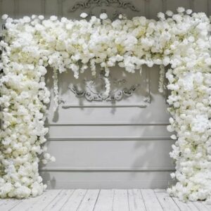 Aire 5D White & Wisteria Flower Wedding Arch