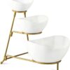 3 Tiered Oval Serving Bowl Set
