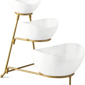 3 Tiered Oval Serving Bowl Set