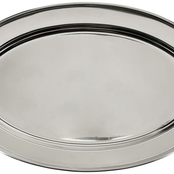 Oval Stainless Serving Platter 14-Inch by 8.75-Inch