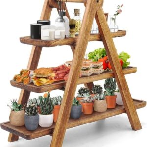 Wood 3 Tier Serving Tray
