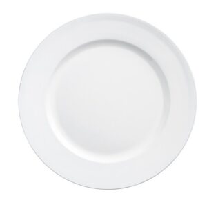 13" White Plastic Charger