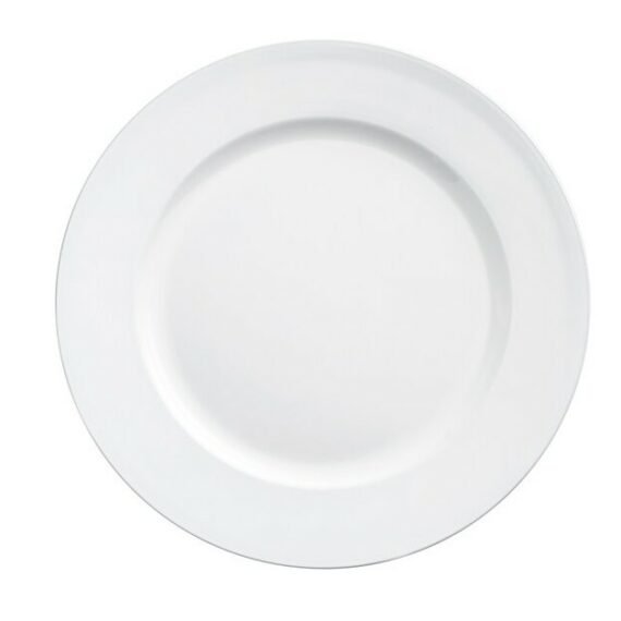 13" White Plastic Charger