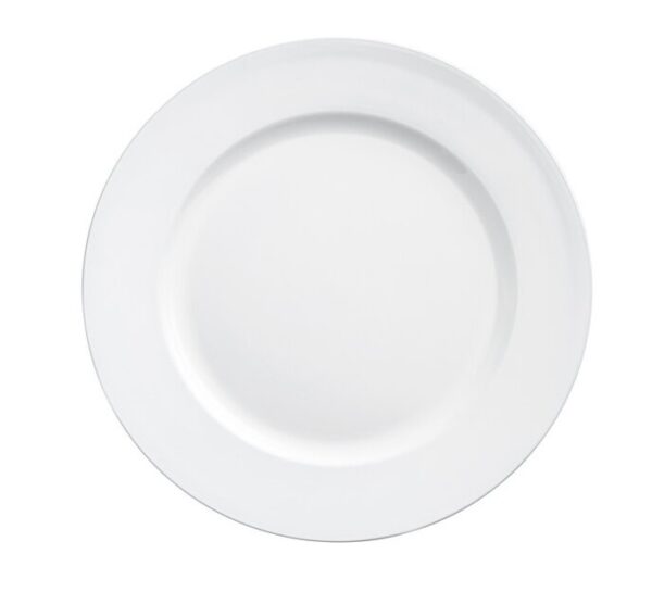 13" White Plastic Charger