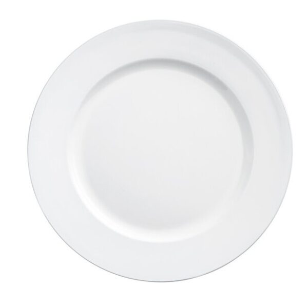 13" White Plastic Charger