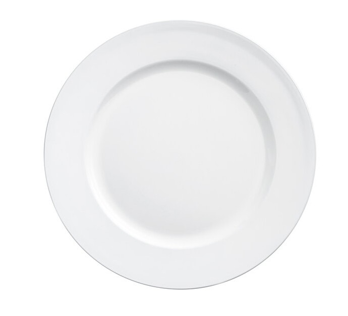 13" White Plastic Charger