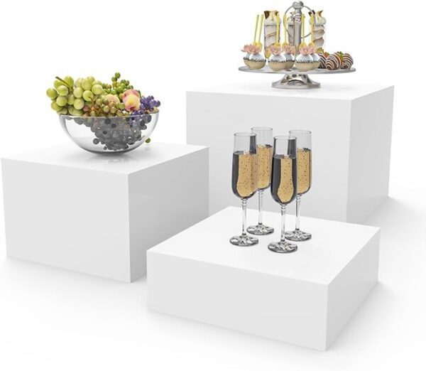 3 Piece Acrylic Cube Buffet Risers