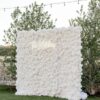 Avery Pure White Rose 5D Flower Wall Backdrop