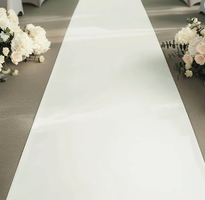 White Poly Aisle Runner 20Ft