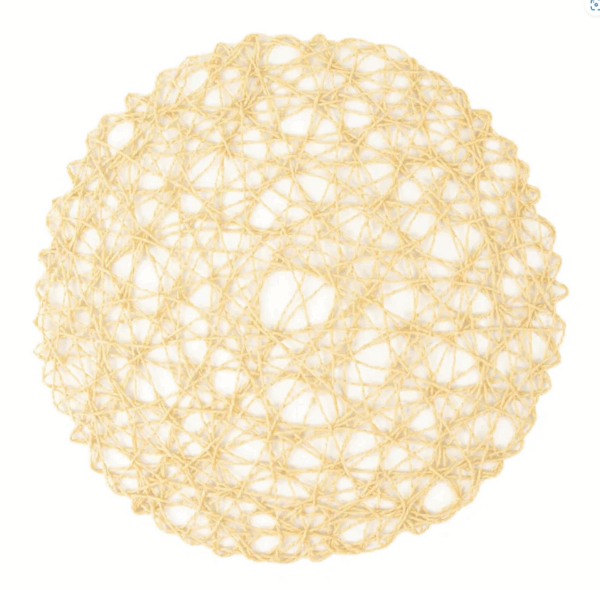 15" Beige Woven Fiber Placemat Charger