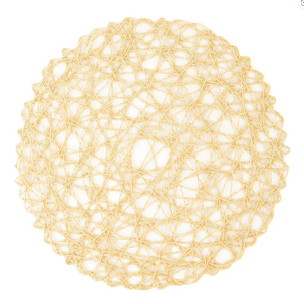 15" Beige Woven Fiber Placemat Charger