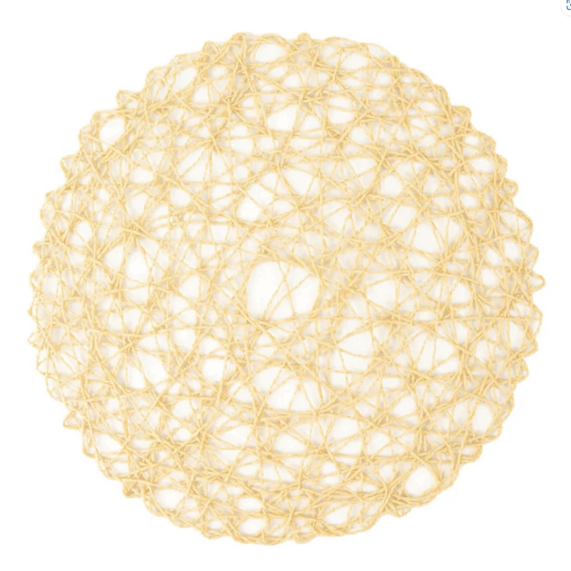 15" Beige Woven Fiber Placemat Charger