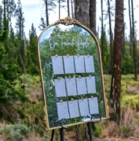 Our Favorite People Gold Mirror & Easel Seating Chart