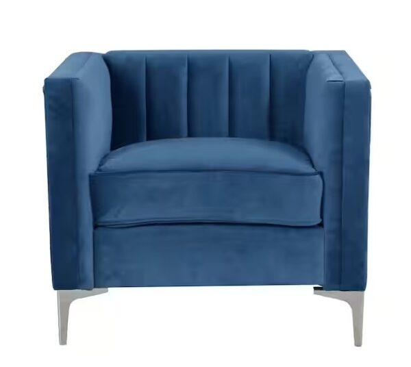 Barclay Blue Velvet Side Chair
