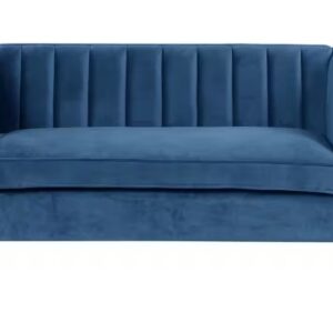 Barclay Blue Velvet Loveseat