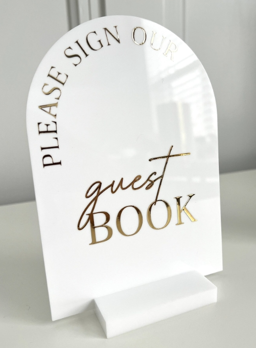 Acrylic Guest Book Sign