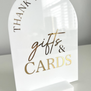 Acrylic Cards & Gifts Sign