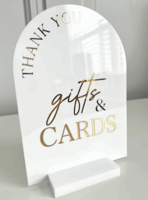 Acrylic Cards & Gifts Sign