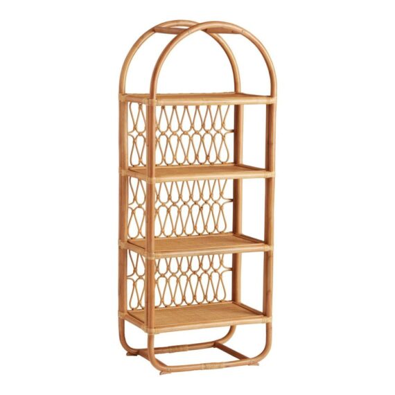 Rattan Arched Bookshelf