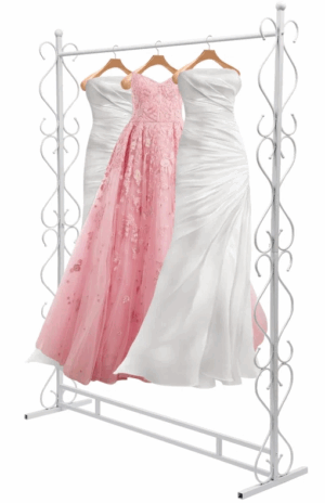 White Decorative Clothing Rack