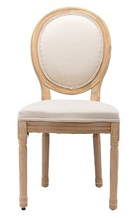 Stella French Oval Ivory Chair