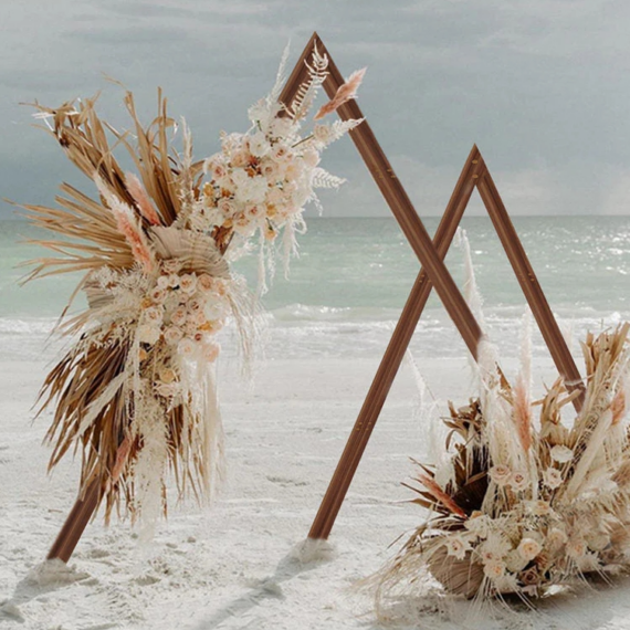 Wood Triangle Wedding Arch