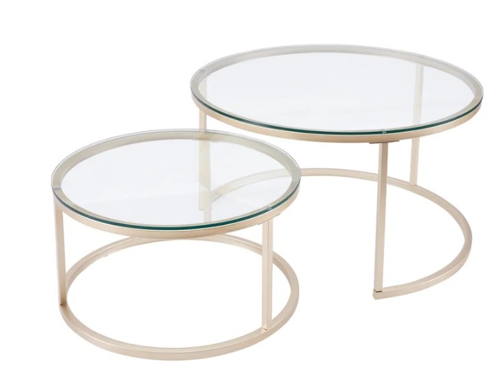 Gold Nesting Coffee Tables