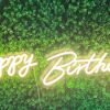 32" Happy Birthday LED Neon Sign