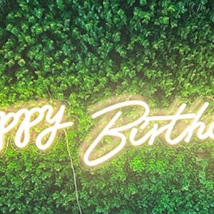 32" Happy Birthday LED Neon Sign