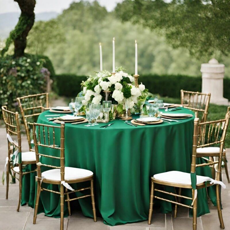 90x156 Green Linen
