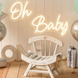 Oh Baby LED Neon Hanging Sign