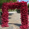 Allure Deep Red Rose Flower Arch