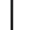 7.5' Retractable Belt Barrier Stanchion, Black